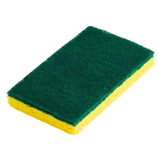 SPONGE, SCRUBBING CELLULOSE MED DUTY IND WRP GRN/YLW (20/CS), 20/CS