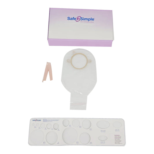 Pouch, Ost 2Pc Drn Flng Belt Tab Trnsprnt 12" (10/Bx 8Bx/Cs), 10/Bx