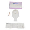 POUCH, OST 2PC DRN FLNG BELT TAB TRNSPRNT 12" (10/BX 8BX/CS), 80/CS