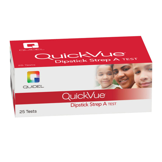 QuickVue® Strep A Test Infectious Disease Immunoassay Respiratory Test Kit, 12/CS