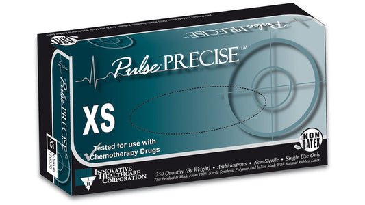 Pulse® Precise™ Nitrile Exam Glove, Extra Small, Aqua Blue, 250/Bx