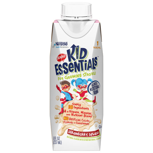 Boost® Kid Essentials™ Balanced Nutritional Drink, Strawberry, 8-Ounce Carton, 24/Cs