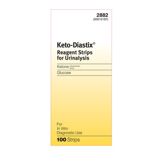 Keto-Diastix® Urinalysis Reagent Strips, Ketone test, 12/CS