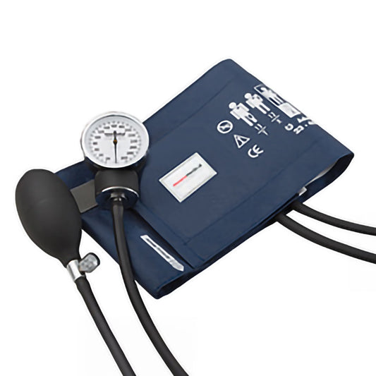 Mckesson Premium Pocket Aneroid Sphygmomanometer, Dark Blue, 1/Ea