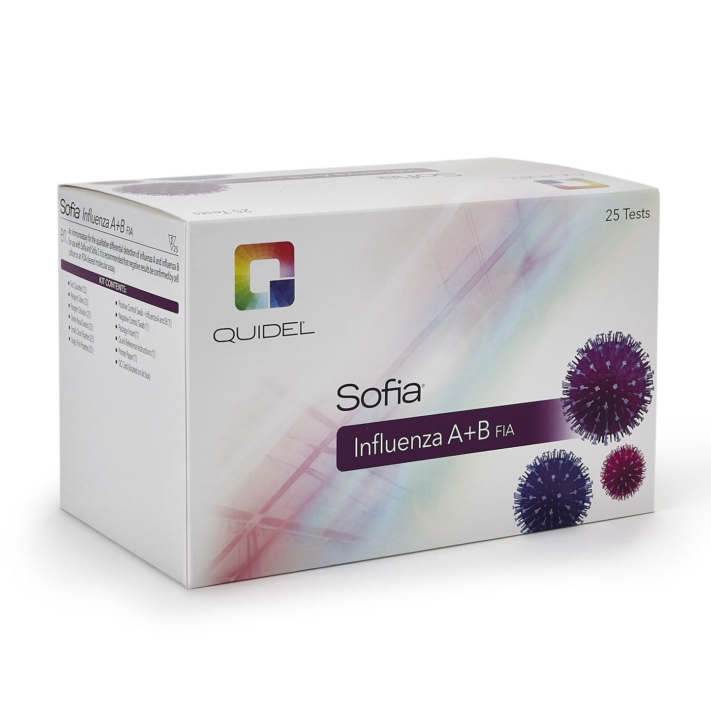 Sofia Influenza A+B FIA Influenza A + B Fluorescence Immunoassay (FIA) Respiratory Test Kit 25/KIT -20218