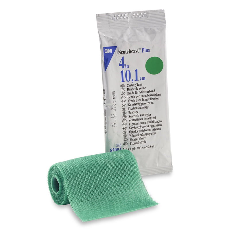3M™ Scotchcast™ Plus Green Cast Tape, 4 Inch x 4 Yard 10/CASE -82004G - BriteSources