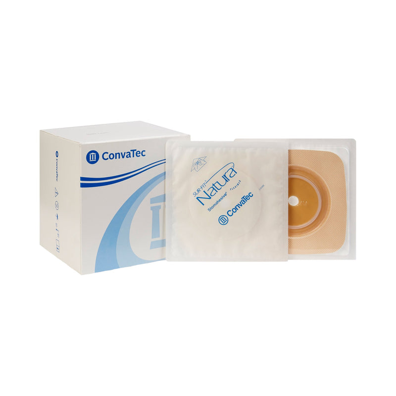 Sur-Fit Natura® Colostomy Barrier With 1 3/8-1¾ Inch Stoma Opening, Tan