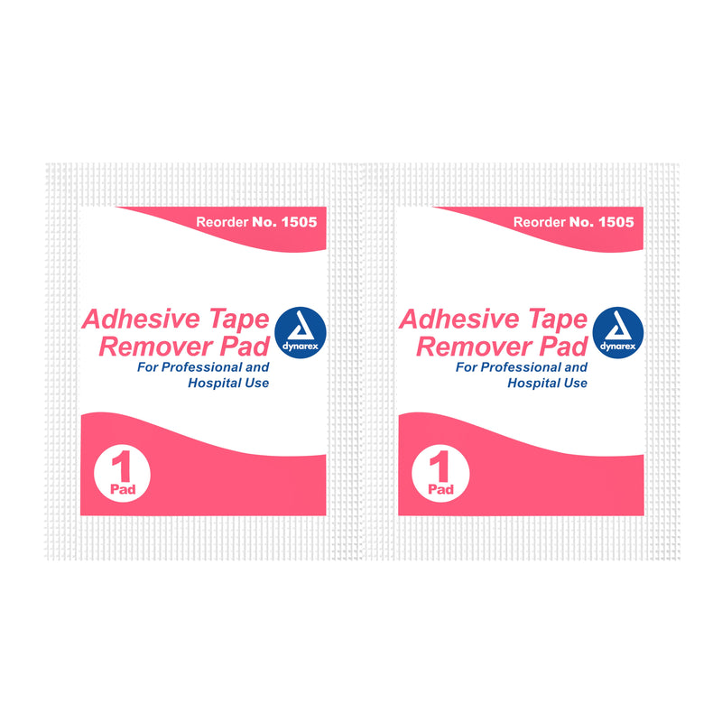 dynarex Adhesive Remover, 32.5 x 68 mm Wipe 100/BOX -1505