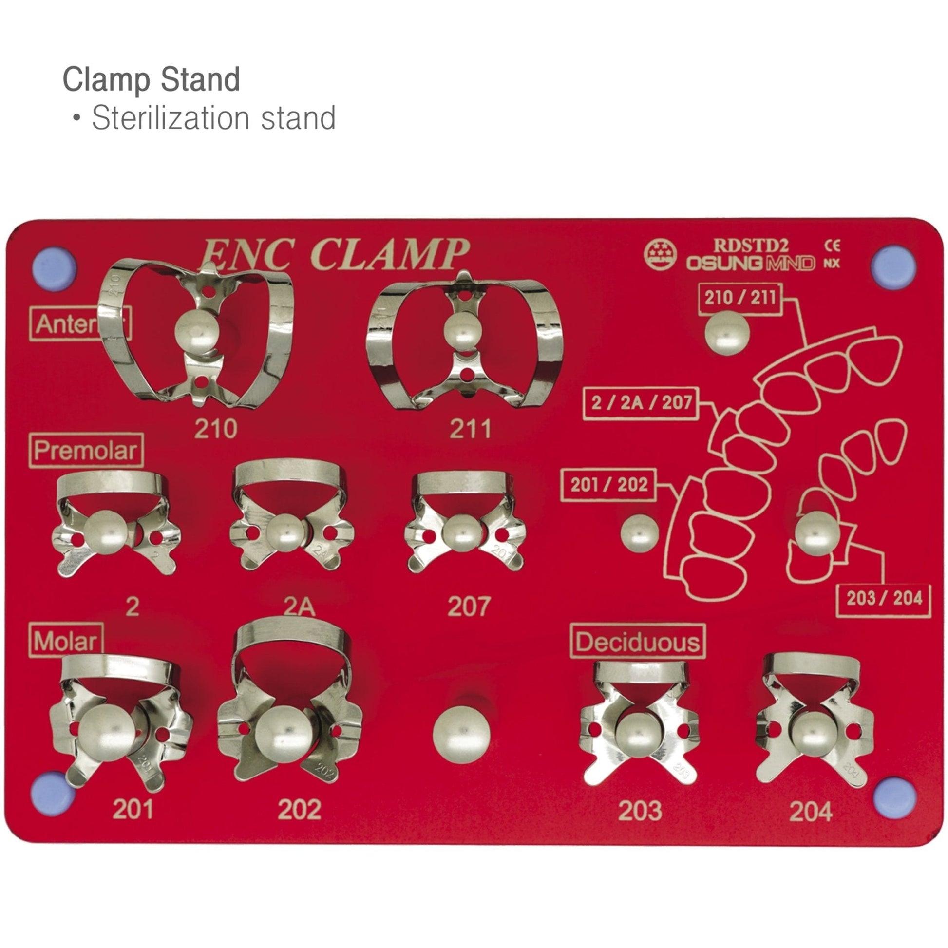 Clamp Stand Autoclavable Sterilization stand Osung - RDSTD2 - Osung USA