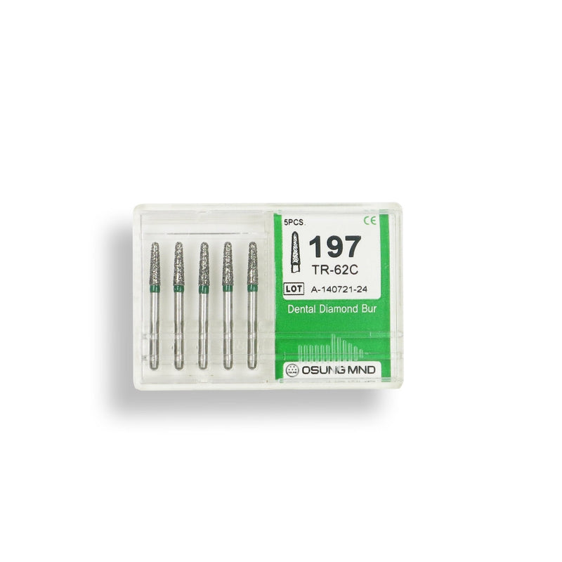 Conical, Dome End 1.8 mm Dia. Coarse Grit Diamond Bur 5 per pack. 194.18C1 - Osung USA