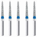 Conical End, Dome End Side Cutting Only 1 mm Dia. Medium Grit Diamond Bur 5 per pack. 215.10M1 - Osung USA
