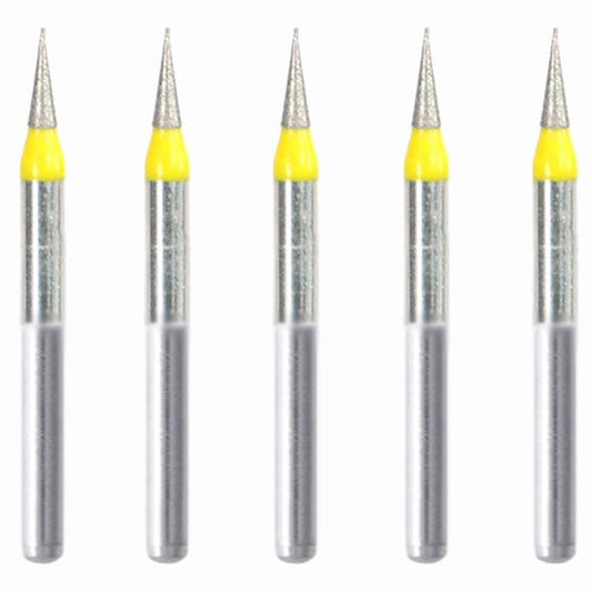 Conical Pointed 1 mm Dia. Extra Fine Grit Diamond Bur 5 per pack. 159.10EF1 - Osung USA