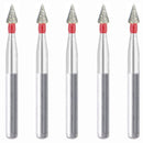 Conical Pointed 2.5 mm Dia. Fine Grit Diamond Bur 5 per pack. 159.25F1 - Osung USA