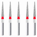 Conical Pointed, Slender 1.4 mm Dia. Fine Grit Diamond Bur 5 per pack. 164.14F2 - Osung USA