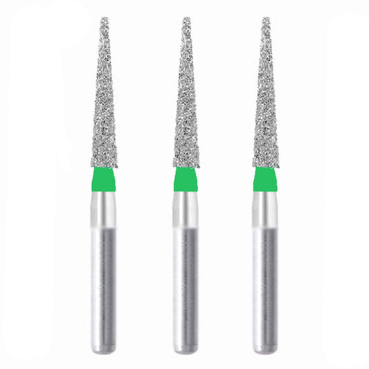 Conical Pointed, Slender 1.6 mm Dia. Coarse Grit Diamond Bur 3 per pack. 164.16C2 - Osung USA