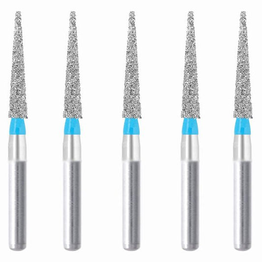 Conical Pointed, Slender 1.6 mm Dia. Medium Grit Diamond Bur 5 per pack. 164.16M1 - Osung USA