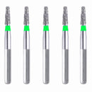 Conical, Round Edge 1.6 mm Dia. Coarse Grit Diamond Bur. 5 per pack. 584.16C3 - Osung USA