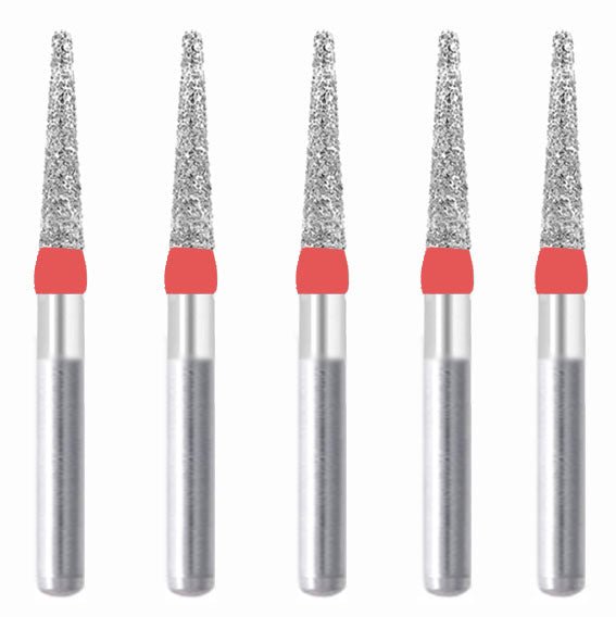 Conical, Truncated 1.4 mm Dia. Fine Grit Diamond Bur 5 per pack. 168.14F1 - Osung USA