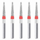 Conical, Truncated 1.4 mm Dia. Fine Grit Diamond Bur 5 per pack. 168.14F1 - Osung USA
