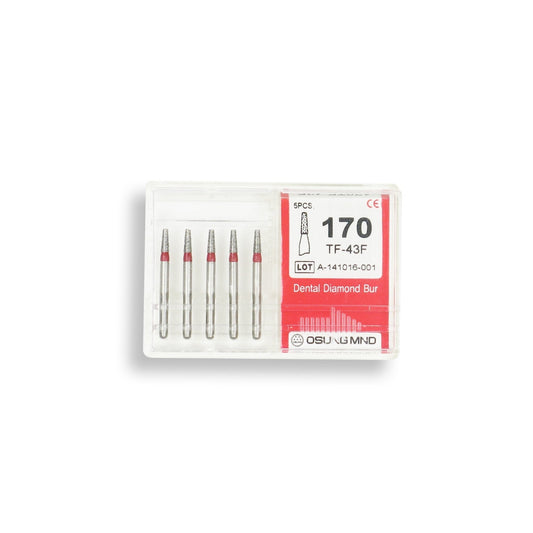Conical, Truncated 1.4 mm Dia. Fine Grit Diamond Bur 5 per pack. 168.14F1 - Osung USA