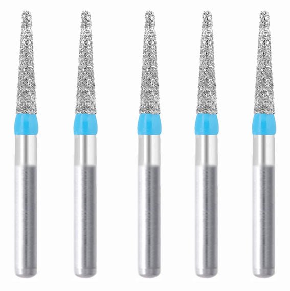 Conical, Truncated 1.4 mm Dia. Medium Grit Diamond Bur 5 per pack. 168.14M1 - Osung USA