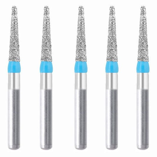 Conical, Truncated 1.4 mm Dia. Medium Grit Diamond Bur 5 per pack. 168.14M3S - Osung USA