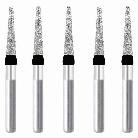 Conical, Truncated 1.6 mm Dia. Extra Coarse Grit Diamond Bur 5 per pack. 168.16EC5 - Osung USA