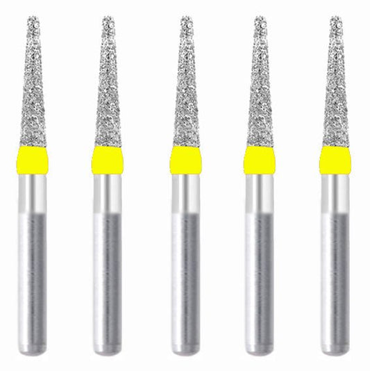 Conical, Truncated 1.6 mm Dia. Extra Fine Grit Diamond Bur 5 per pack. 168.16EF2 - Osung USA