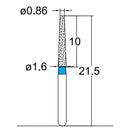 Conical, Truncated 1.6 mm Dia. Medium Grit Diamond Bur 5 per pack. 168.16M4 - Osung USA