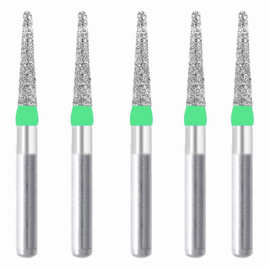 Conical, Truncated 1.7 mm Dia. Coarse Grit Diamond Bur 5 per pack. 168.17C1 - Osung USA