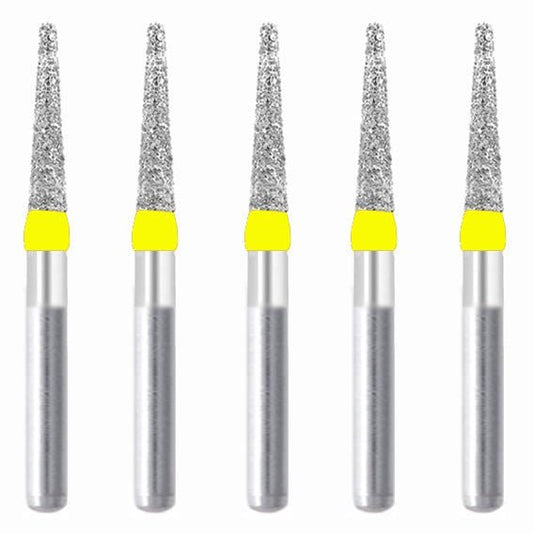 Conical, Truncated 1.8 mm Dia. Extra Fine Grit Diamond Bur 5 per pack. 168.18EF2 - Osung USA