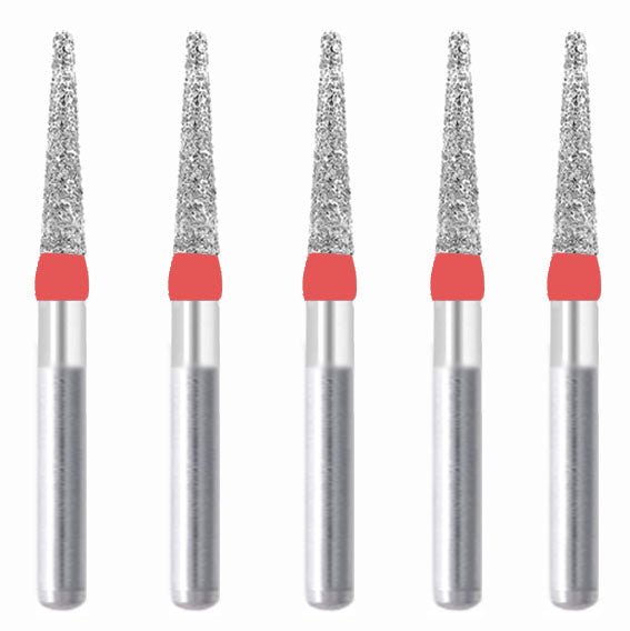 Conical, Truncated 1.8 mm Dia. Fine Grit Diamond Bur 5 per pack. 168.18F3 - Osung USA