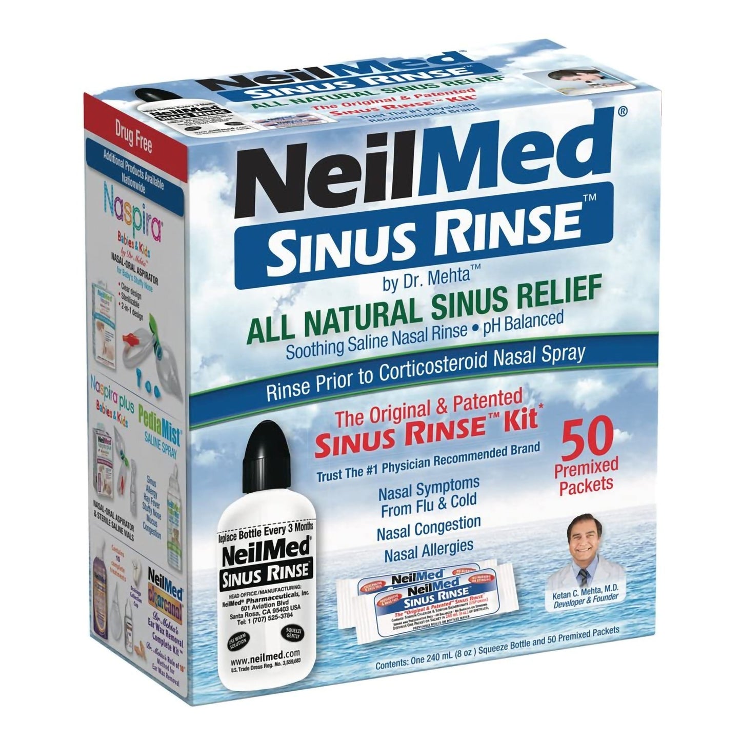 Neilmed Sinus Rinse™ Saline Nasal Rinse Kit 1/EACH -05928000100