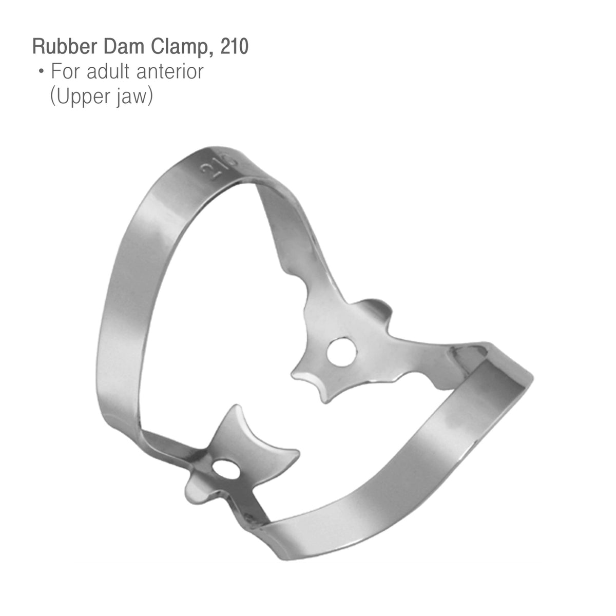 Osung 210 Anterior Adult Upper Rubber Dam Clamp -RDC210 - Osung USA