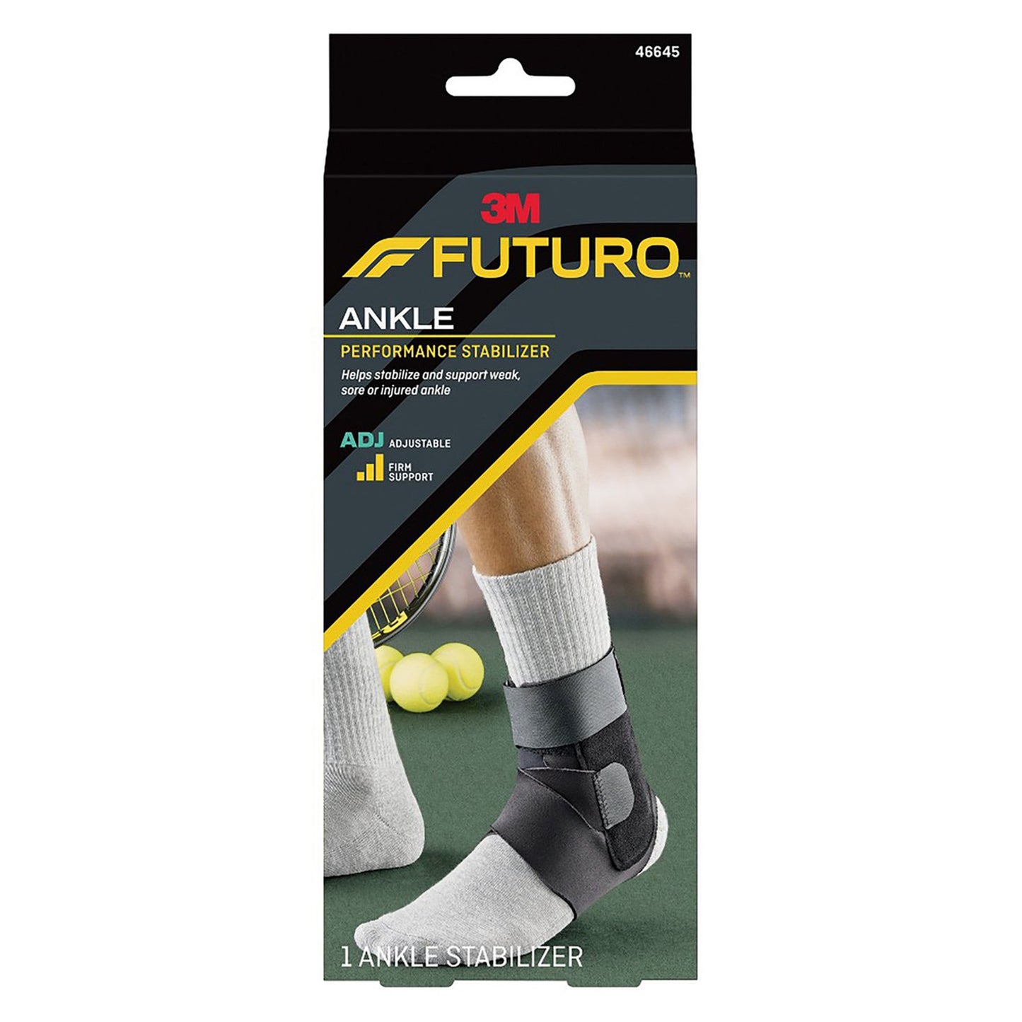 3M™ Futuro™ Ankle Performance Stabilizer, Adjustable, Adult, Black 1/EACH -46645ENR