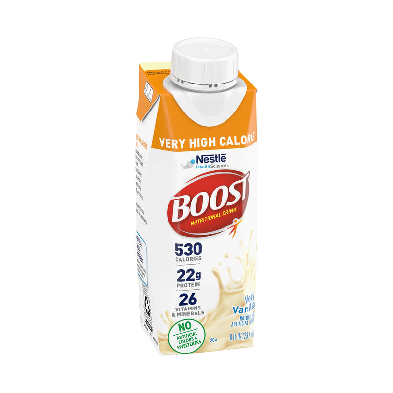 Boost Very High Calorie Vanilla Nutritional Drink, 8-ounce carton 1/EACH -00043900894348 - BriteSources