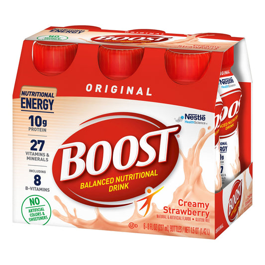 Boost® Original Strawberry Balanced Nutritional Drink, 8-ounce bottle, 6/PK