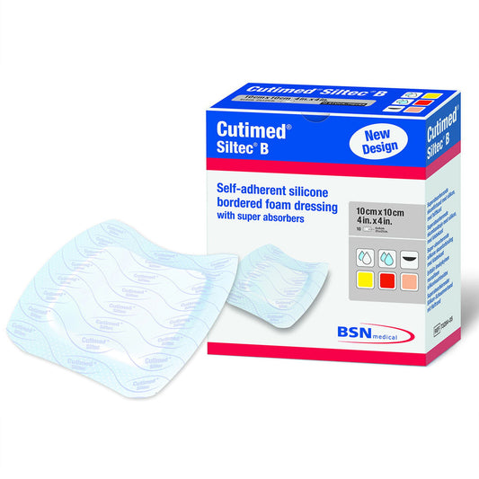 Cutimed® Siltec B Hydrogel Dressing, 6 X 6 Inch, 10/Bx