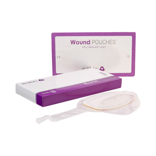 Eakin® Fistula And Wound Drainage Pouch, Cut To Fit Stomas 173 X 108Mm, 5/Pk