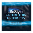 Lifestyles® Ultra Thin Lubricated Latex Condom, 1/CS