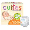 Cuties® Complete Care Diapers, Size 1, 200/CS
