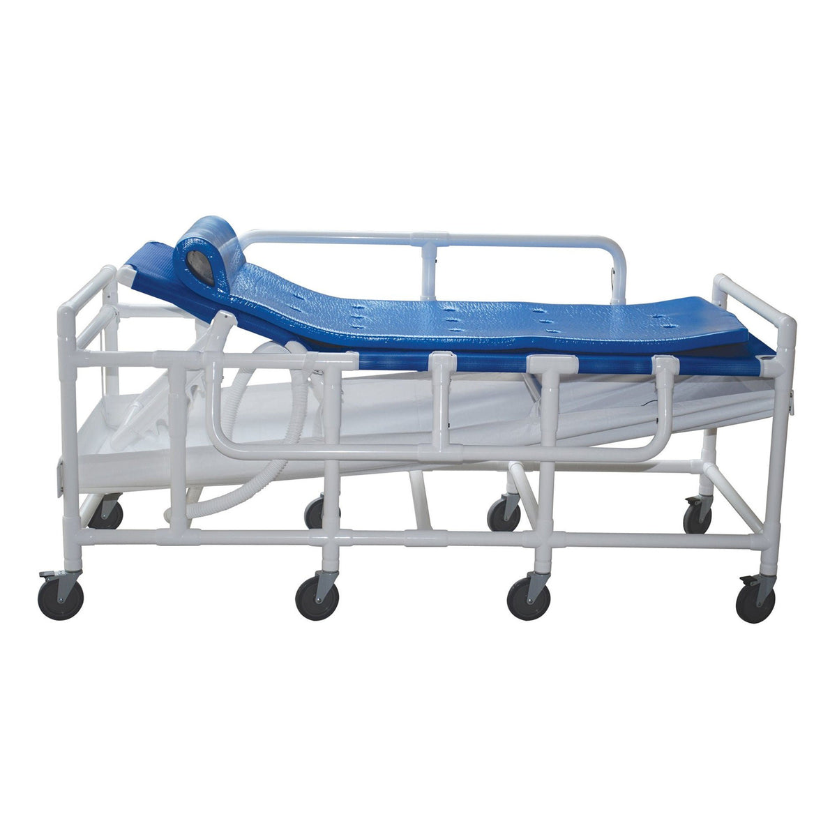 Gurney, Bariatric W/Hard Shelldrain Pan D/S, 1/Ea
