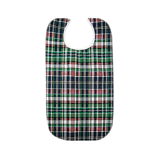Beck'S Classic Quilted Adult Bib, Highland Blue Plaid, 18 X 34 Inch, 60/Cs