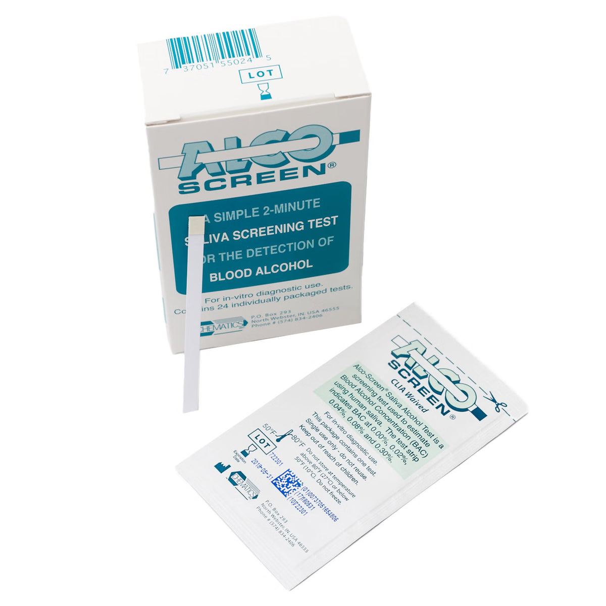 Alco-Screen® Saliva Alcohol Rapid Test, 288/CS