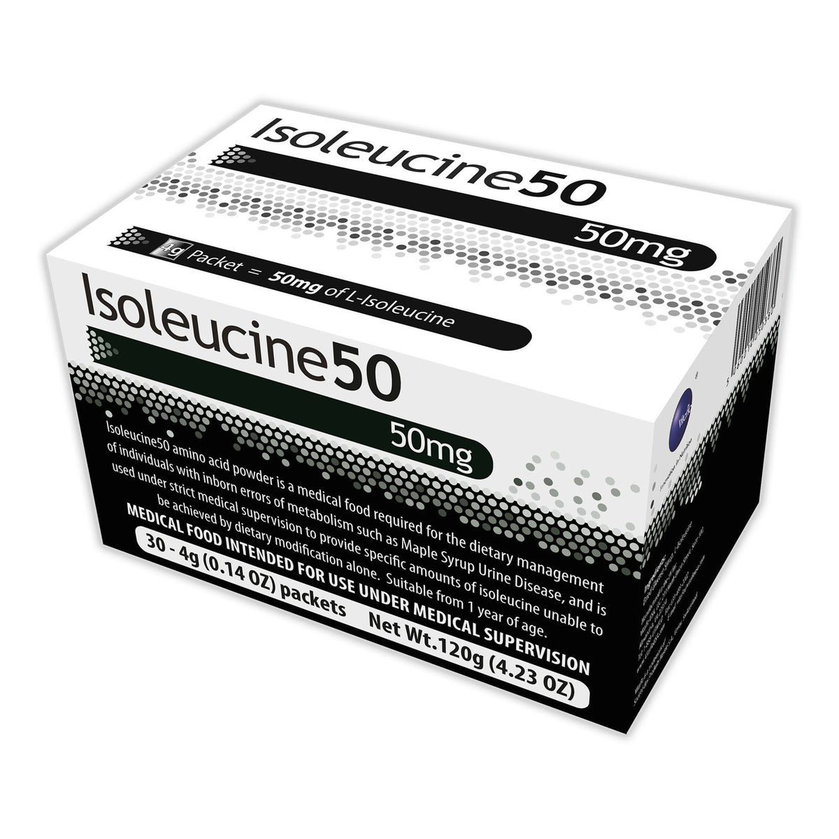 Isoleucine50 Medical Food for use in the Dietary Management of MSUD, 30/BX