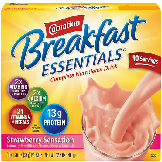 Carnation Breakfast Essentials® Strawberry Nutritional Drink, 60/CS