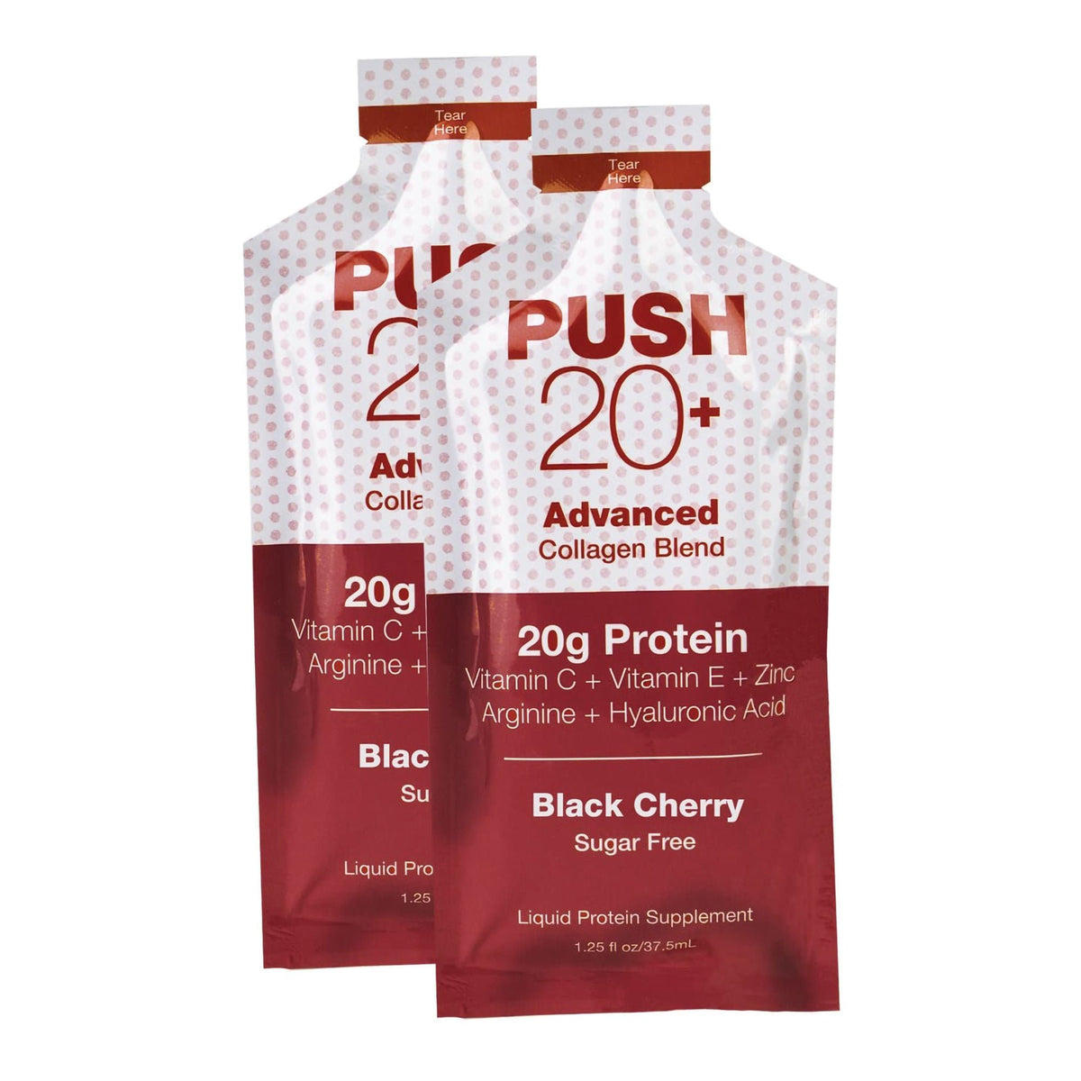 Protein, Push 20+ Blk Cherry 20G 1.25Oz (60/Cs), 60/Cs