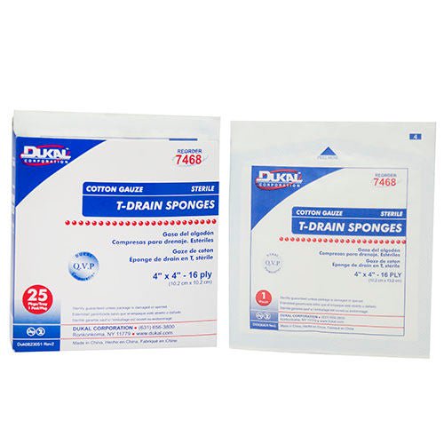 Dukal Drain Sponge, 16-Ply, 12/Cs