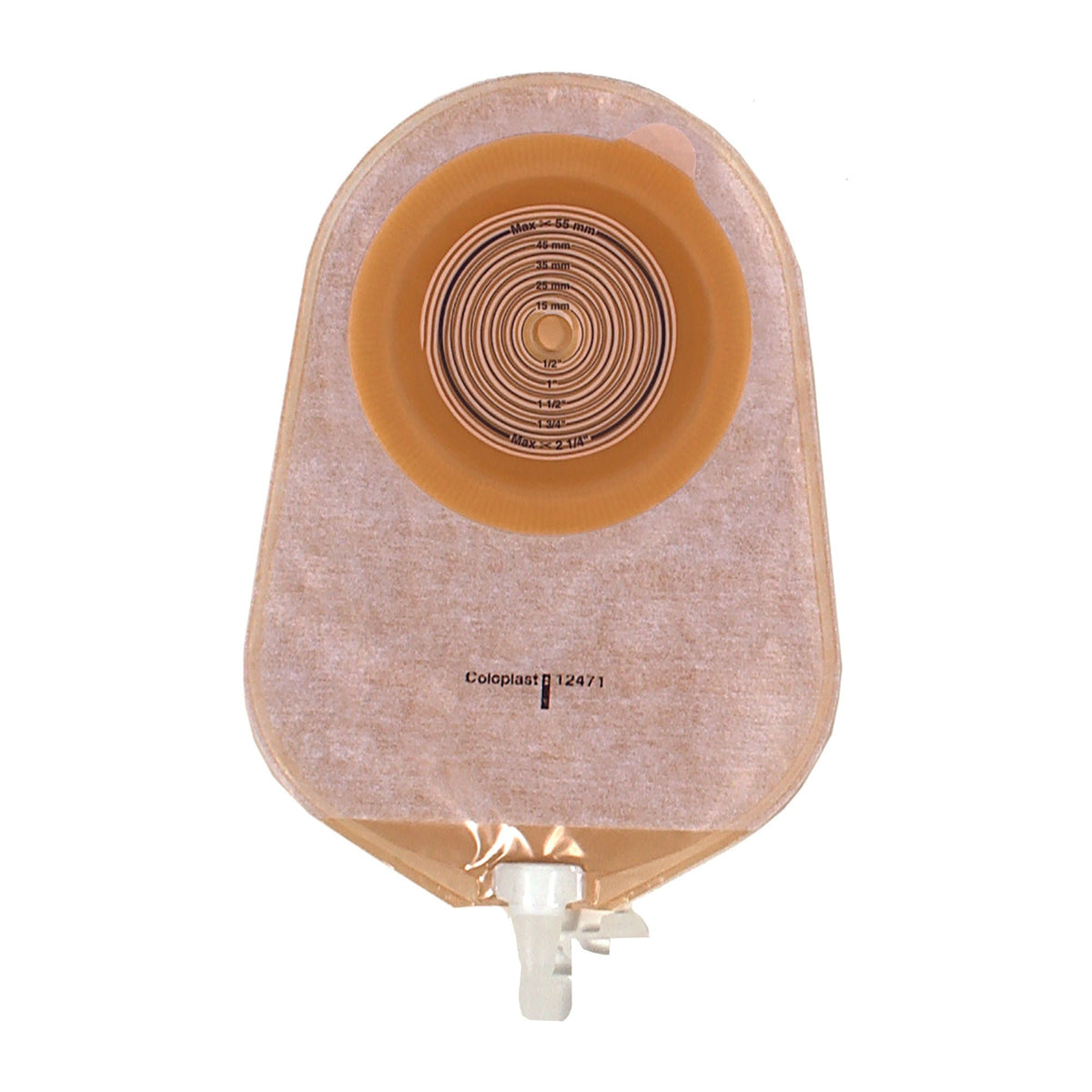 POUCH, UROSTOMY TRANSPARENT N/S 3/8"X2 1/4" (10/BX), 10/BX