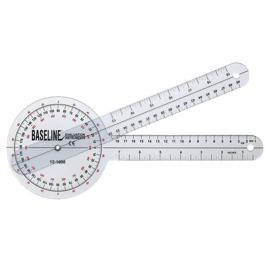 Baseline® Goniometer, 12 Inch Arms, 1/Ea